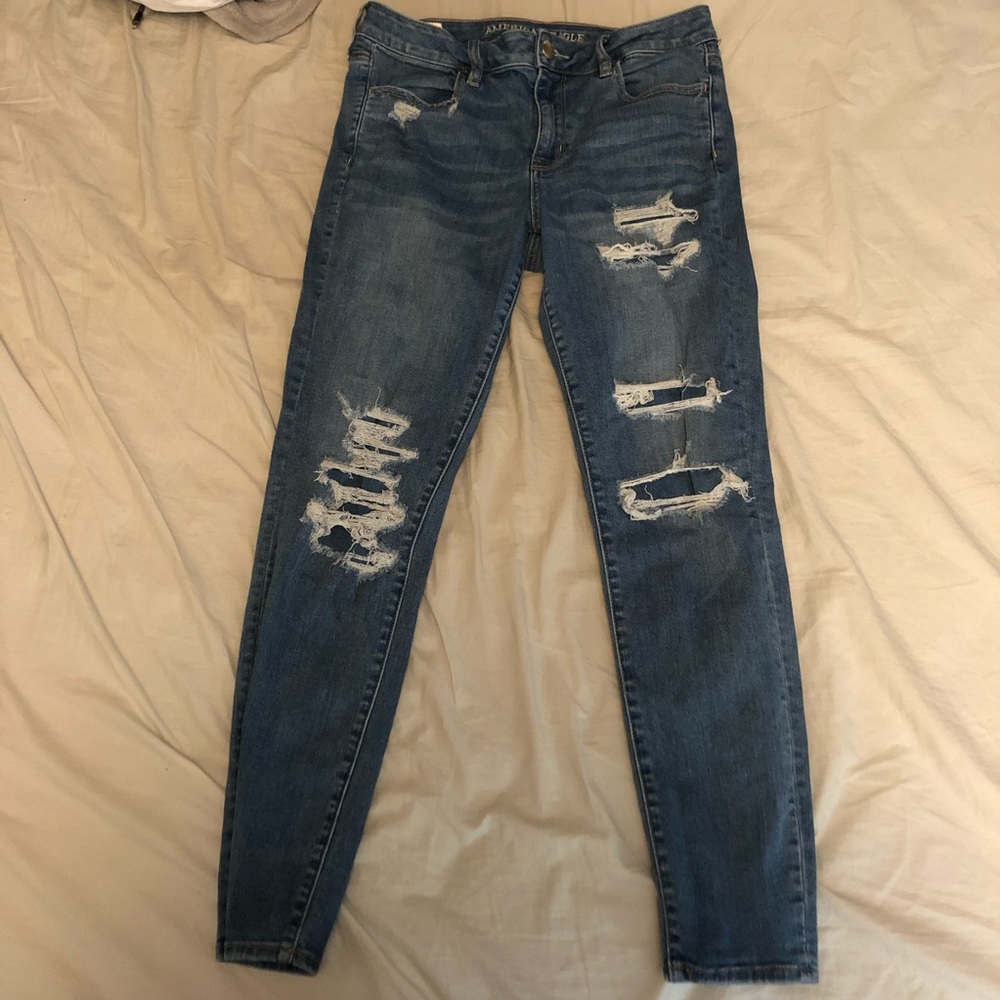 Super stretch high rise American eagle jeans